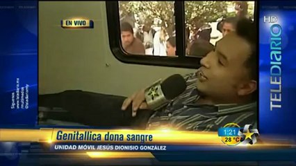 Genitallica don sangre desde la unidad móvil Jesús Dionisio Gonzalez.