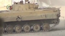Syrian Army Tanks and BMP-2 in Combat (Part 1)