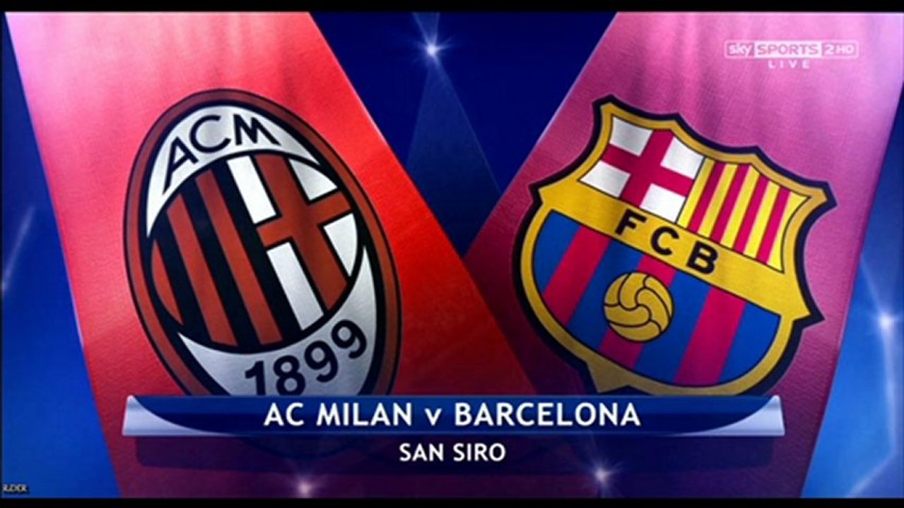 AC Milan vs. Barcelona Live Stream Online Champions League 20th February 2013