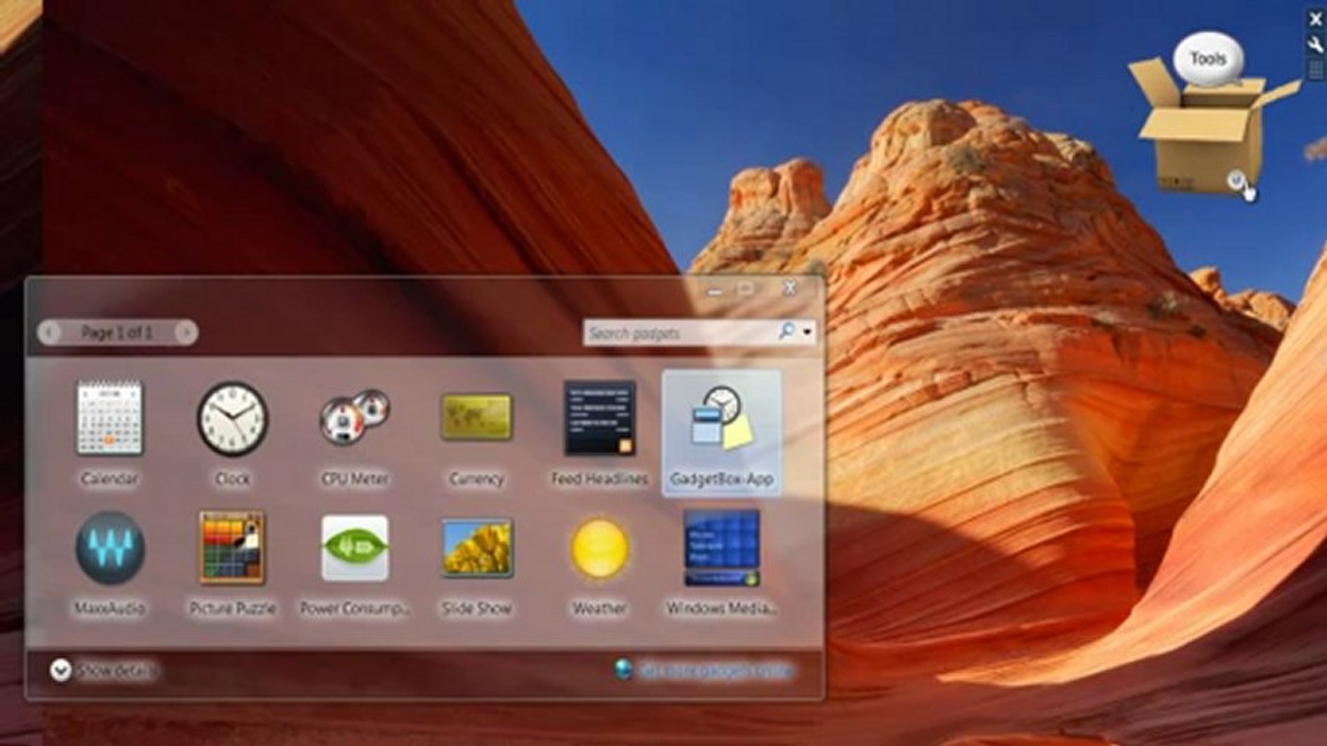 How to use GadgetBox