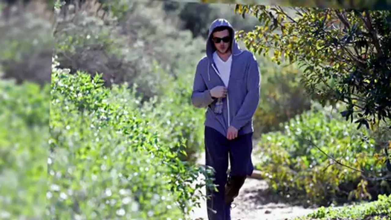 Glee's Cory Monteith Takes a Hike in Hollywood
