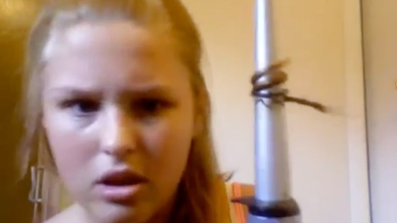 Girl Burns Hair Off In Hair Curling Tutorial