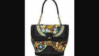 Dolce & Gabbana  New Dolce Bag Canvas & Raffia Top Handle Uk Fashion Trends 2013 From Fashionjug.com