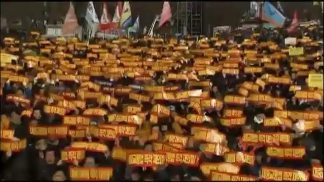 Les chauffeurs de taxi manifestent en Corée du Sud