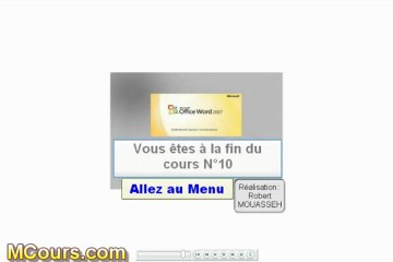Tutoriel WORD 2007: Cours N°10 Fermer un document