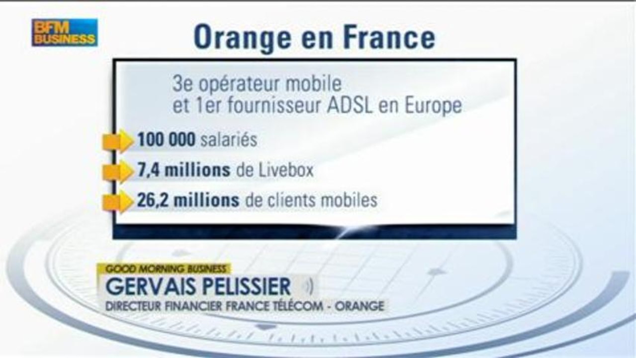 Les résultats de France Telecom / Orange : Gervais Pellissier - 20 février - Good Morning Business