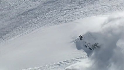 Daredevil Skier Mocks Avalanche With Backflip