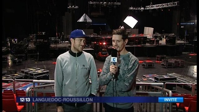 interview C2C sur France 3 Languedoc-Roussillon en direct du Zénith de Montpellier