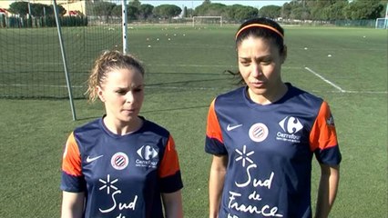 Plein cadre Hoda Lattaf et Elodie Ramos (Féminines MHSC)
