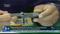 Intercambian armas por dinero o tabletas en México