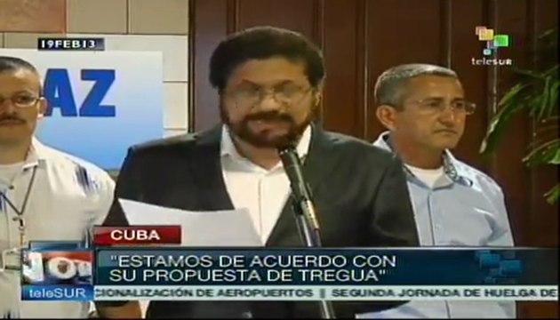 FARC reitera su disposición para un cese al fuego bilateral