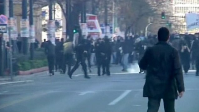 Austerity clashes in Greece