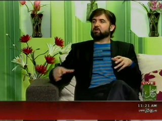 Abdul Samad with Sonia Zeeshan in "Such Savera" on Such TV