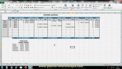 Tuto Excel 2010 - Le zoom - Extrait