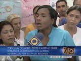 Personal del Hospital Pérez Carreño protesta porfalta de insumos, reivindicaciones salariales y la destitución del director