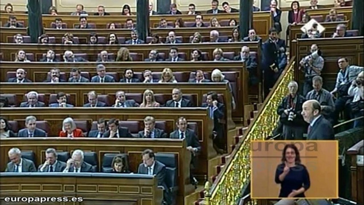 Rubalcaba:"Rajoy mintió para ganar las elecciones"