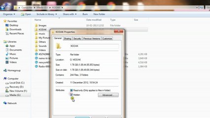 Simply hiding files and folders