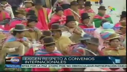 Bolivianos exigen libertad de soldados detenidos en Chile