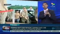 FARC defienden derecho de ciudadanos a participar