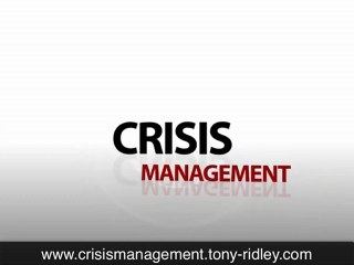 Crisis management and leadership video training: Lesson 32