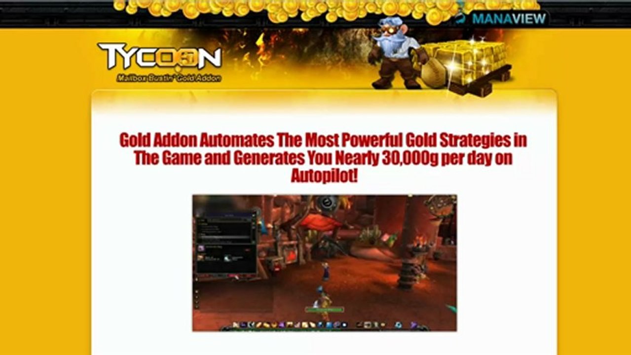 Tycoon World Of Warcraft 2013 Gold Addon