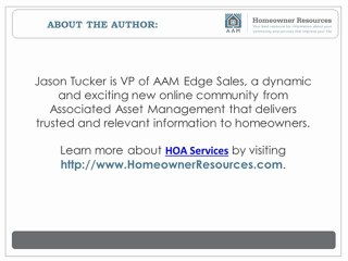 HOA Services Tip:  Five Great Things about Homeownership