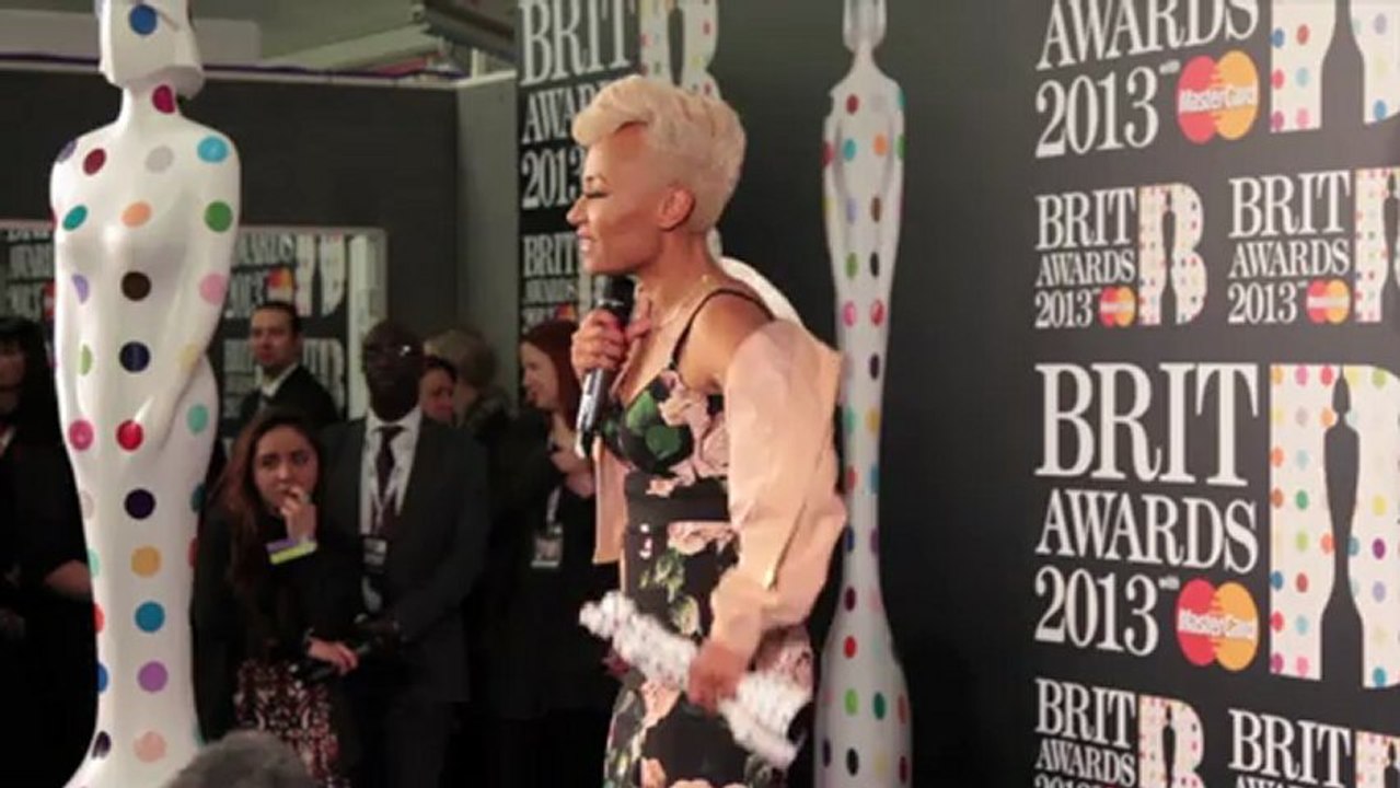 Brit Awards 2013 double-winner Emeli Sande talks about her whirlwind year