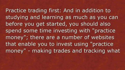 Profitable Stock Trading