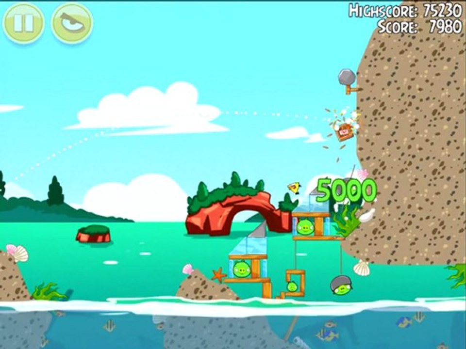 Angry Birds Seasons Piglantis Level 1-5 3-Star Walkthrough iPhone/iPod/iPad/Droid 81060