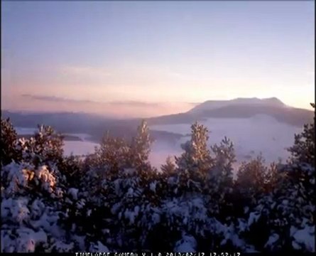 Timlapse depuis le Mont Signon vue sur le Mont Mézenc du 16 au 21 Février