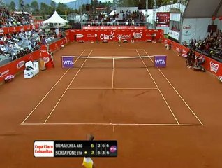 Ormaechea match point contro la Schiavone - Bogotà 2013 - Livetennis.it