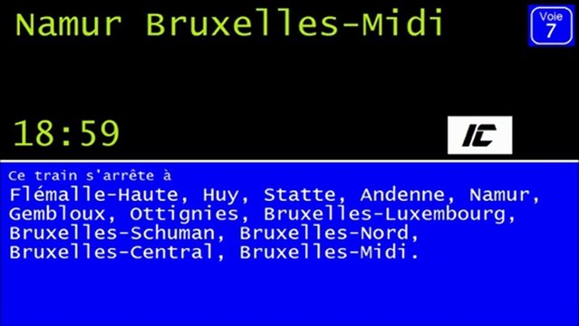 SNCB - Annonces EMMA : Liège-Guillemins