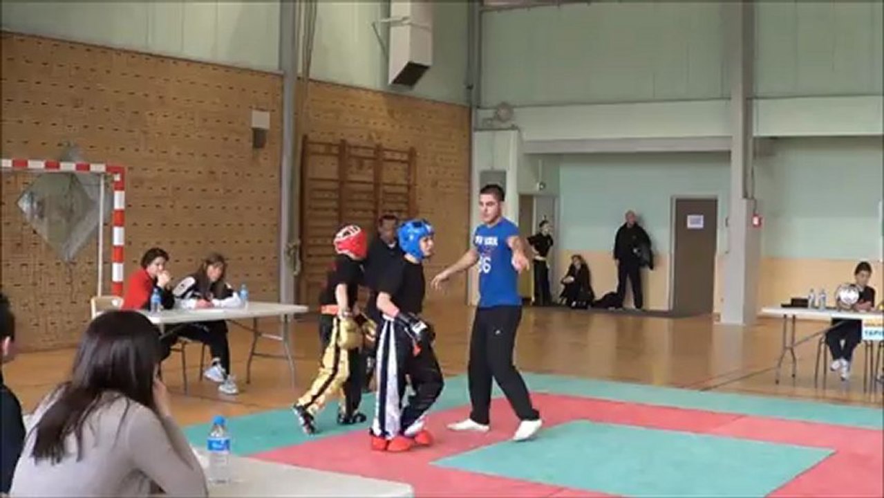 romain 2em combat Championnat régional de full contact