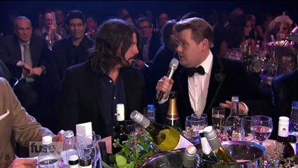 Dave Grohl at the Brit Awards 2013 (funny)