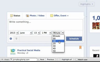 How To Schedule Facebook Page Updates: Facebook Training