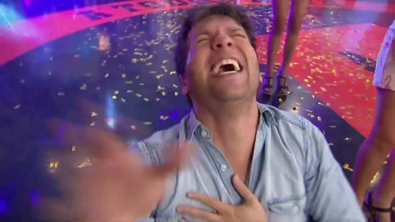 Una participante le pegó a Guido Kaczka