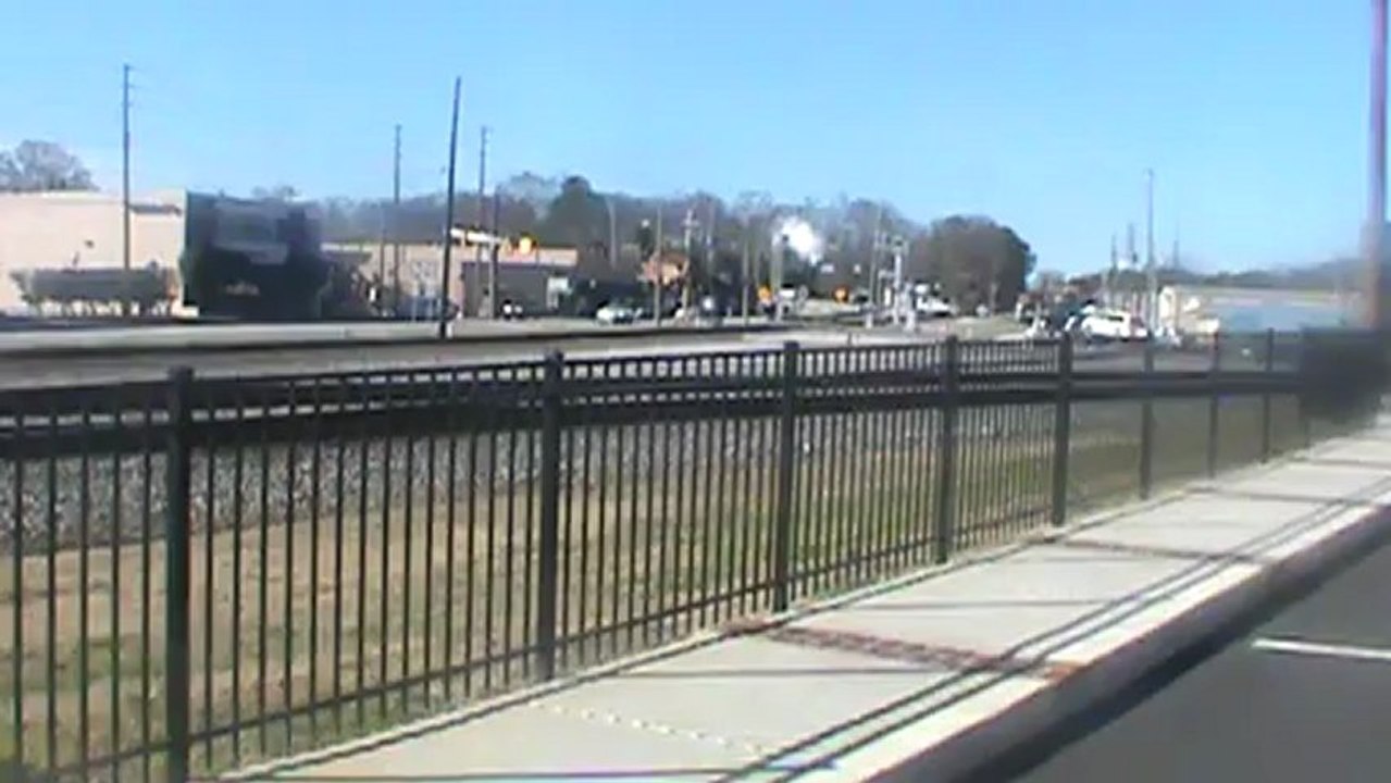 Norfolk Southern autorack train west through Austell Ga.