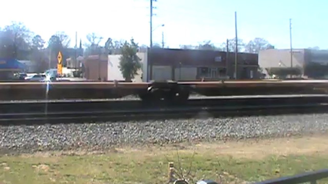 Norfolk Southern empty Baretable Train northwest through Austell Ga.