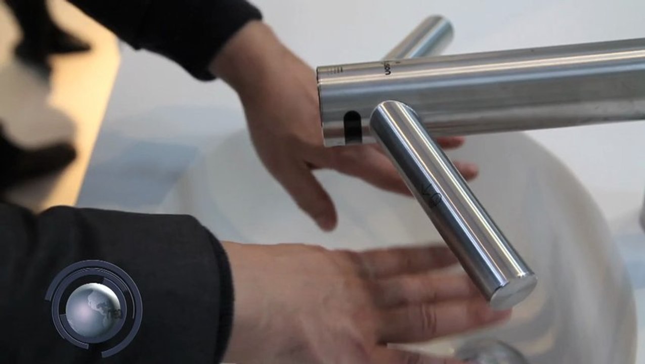 DYSON : démonstration de l' Airblade Tap et l'Airblade V