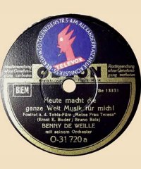 Heute macht die ganze Welt Musik für mich - 1942