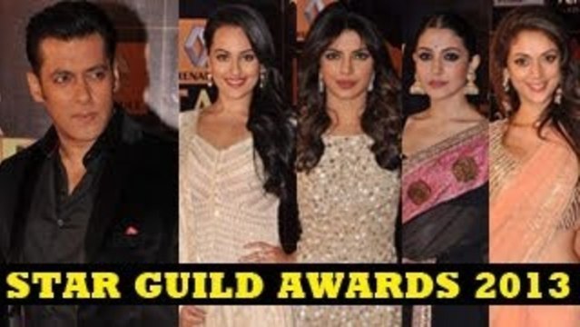 Star Guild Awards 2013 Red Carpet - Salman Khan, Anushka Sharma, Sonakshi Sinha