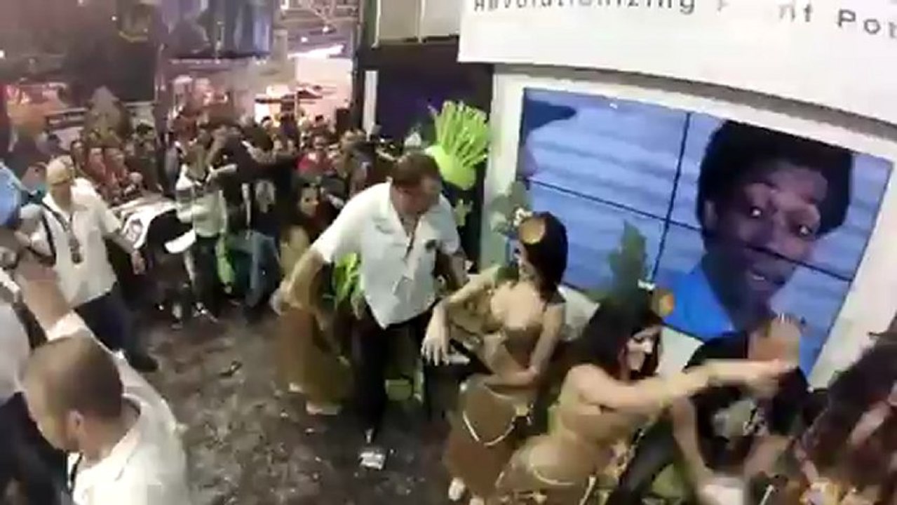 Mayhem Ensues when promo went badly in Barcelona Spain causing Mob Riot! - Part 02