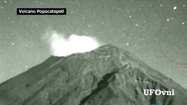Ovni Cigare, Volcan Popocatepetl Mexique, 21 février 2013 HD