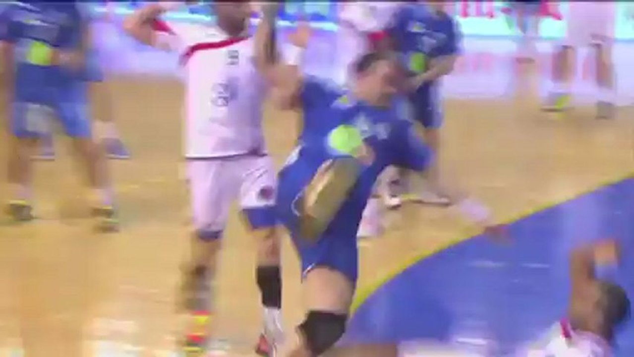 But en puissance de Rafaël Baena de l'US Créteil Handball 16e journée de D1