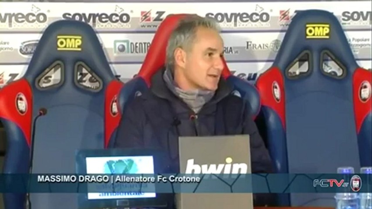 Fc Crotone | Sala Stampa, Massimo Drago in conferenza