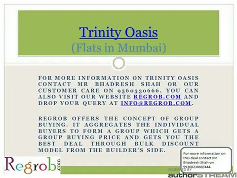 Trinity Oasis offers 1 & 2 BHK Flats in Thane from Rs 40 Lakhs