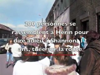 Hérin. Deux cents personnes ont marché en souvenir de la petite Shannon, 12 ans, tuée sur la route