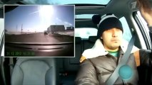 Réaction d'un conducteur russe à la météorite de l'Oural