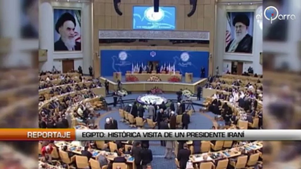 Histórica visita de un presidente iraní a Egipto