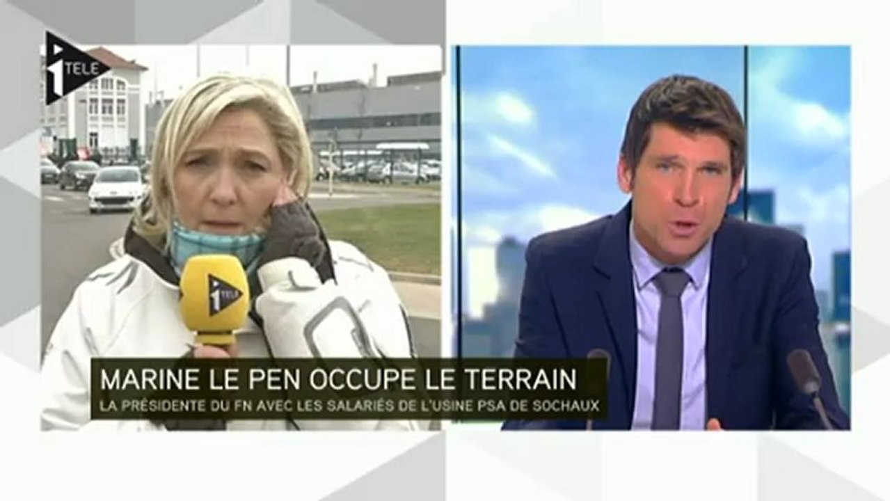 Marine Le Pen occupe le terrain